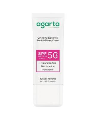 Agarta Cilt Tonu Eşitleyici Renkli Güneş Kremi Spf50+ 50 ML
