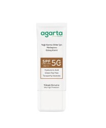 En uygun fiyatlarla Agarta Doğal Yağlı Karma Ciltler için Matlaştırıcı Güneş Kremi Spf50+ 50 ML