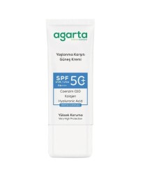 Agarta Doğal Yaşlanma Karşıtı Güneş Kremi Spf50+ 50 ML