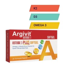 En uygun fiyatlarla Argivit Ostose 3 Plus Softgel 30 Yumuşak Kapsül