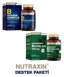Nutraxin B Complex 60 Tablet + Bromelain Ananas 60 Kapsül