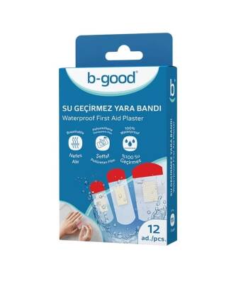 B-Good Su Geçirmez Yara Bandı 12'li
