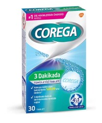 En uygun fiyatlarla Corega 3 Dakikada Temizleyici 30 Tablet