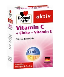 Doppelherz Vitamin C + Çinko + Vitamin E 40 Tablet