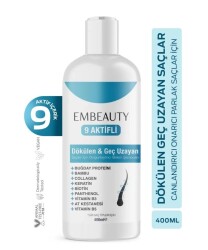 Embeauty 9 Aktifli Saç Dökülmesine Karşı Şampuanı 400 ML
