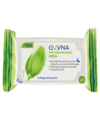 Gvyna İntim Fresh Temizleme Mendili 15 Adet