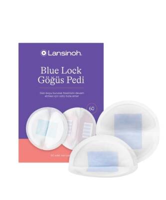 Lansinoh Blue Lock 60'lı Göğüs Pedi