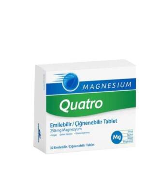 Magnesium Quatro 32 Çiğnenebilir Tablet