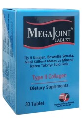 En uygun fiyatlarla Mega-Farma Mega Joint Tip II Kolajen 30 Tablet