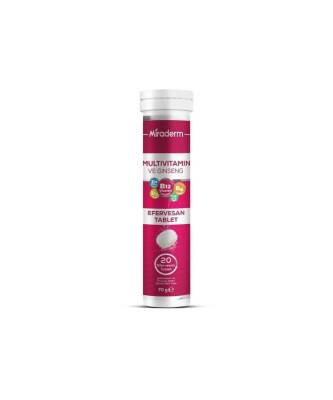 Miraderm Multivitamin Ginseng Efervesan 20 Tablet