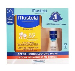 En uygun fiyatlarla Mustela Very High Protection Sun Lotion Spf50 100 ML Güneş Seti
