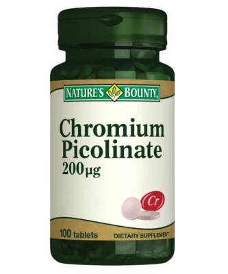 Nature's Bounty Chromium Picolinate 200 Ug 100 Tablet