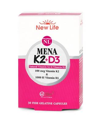 New Life Mena K2+D3 30 Kapsül