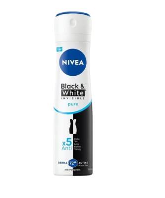 Nivea Black White Invisible Pure Deodorant Kadın 150 ML