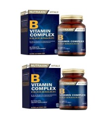 Nutraxin B Complex Vitamin 60 Kapsül x 2 Adet