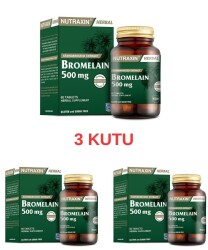 Nutraxin Bromelain 60 Kapsül x 3 Adet