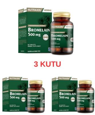Nutraxin Bromelain 60 Kapsül x 3 Adet