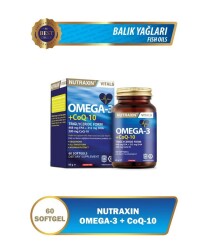 En uygun fiyatlarla Nutraxin Omega 3 + CoQ-10 60 Kapsül
