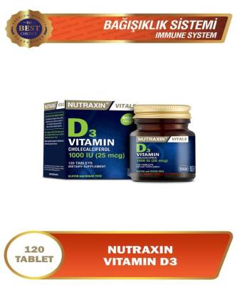 Nutraxin Vitamin D3 120 Tablet