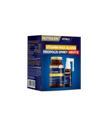 Nutraxin Vitamin Max C-D-Zinc 60 Tablet + Propolis Spray 30 ML