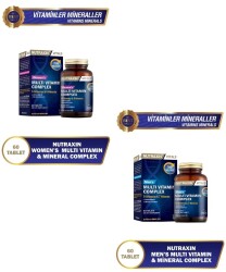Nutraxin Women's Multivitamin Complex ve Nutraxin Men's Multivitamin Complex