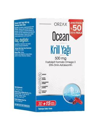 Ocean Krill Oil 500 mg 45 Kapsül