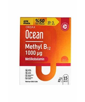 Ocean Methyl B12 Sprey 1000 mg 15 ML Avantajlı Paket