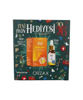 Ocean Yılbaşı Seti - Vitamin C 1000 30 Tablet + D3K2 Damla 20 ml