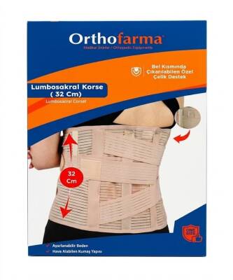 ORTHOFARMA LUMBOSAKRAL KORSE 32 CM BEDENSİZ