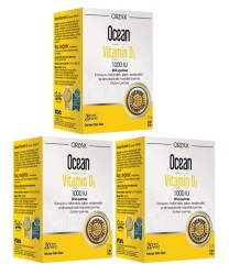 En uygun fiyatlarla Orzax Ocean Vitamin D3 1000 IU Oral Sprey 20 ML x 3 Adet