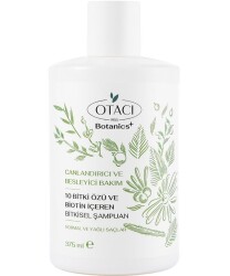 Otaci Botanics Canlandırıcı ve Besleyici Bakım 10 Bitki Özü ve Biotin İçeren Bitkisel Şampuan 375 ML