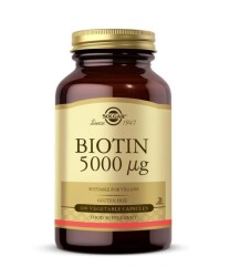 En uygun fiyatlarla Solgar Biotin 5000 mg 100 Kapsül