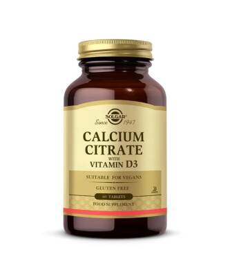Solgar Calcium Citrate With Vitamin D3 60 Tablet