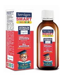 Sorvagen Smart Kids Sıvı Form Sitikolin Dha Omega 3 Norveç Balık Yağı ve B12 150 ML