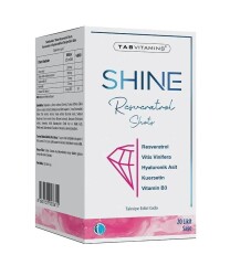 En uygun fiyatlarla Tabvitamins Shine Resveratrol Shot 20 x 25 ml Likit Saşe
