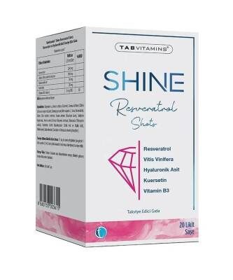 Tabvitamins Shine Resveratrol Shot 20 x 25 ml Likit Saşe