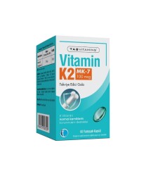 En uygun fiyatlarla Tabvitamins Vitamin K2 100 mcg 60 Yumuşak Kapsül