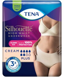 Tena Silhouette Plus Kadınlara Özel Yüksek Bel Emici Külot Ten Large 8 li