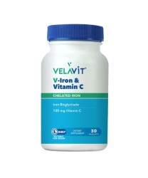 En uygun fiyatlarla Velavit V-Iron & Vitamin C 30 Tablet