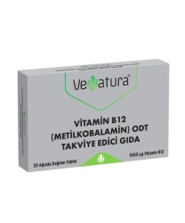 En uygun fiyatlarla Venatura Vitamin B12 Metilkobalamin ODT 30 Tablet