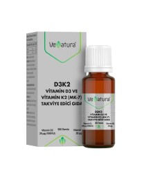 Venatura Vitamin D3K2 ( MK- 7 ) 20 ML - VeNatura