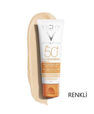 Vichy Capital Soleil Spf 50+ Anti Dark Spots Leke Karşıtı Renkli Güneş Kremi 50 ML