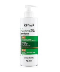 Vichy Dercos 2'si 1 Arada Kepek Karşıtı ve Nemlendirici Şampuan 390 ML