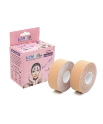 En uygun fiyatlarla VZN Ten Rengi Yüz Yoga Bandı 2 Adet 2,5cm x 5mt Kinesyo Bandı