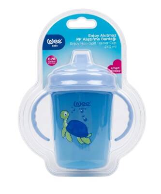 Wee Baby 755 Enjoy Akıtmaz Alıştırma Bardağı 240 ml Mavi