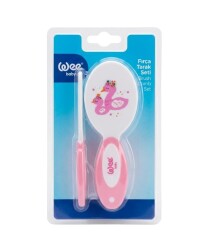 Wee Baby 803 Bebek Fırça Tarak Seti - Pembe