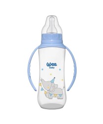 Wee Baby 745 PP Biberon Kulplu 270 ml Mavi