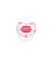 Wee Baby 837 Damaklı Emzik Şeffaf Desenli 6-18 Ay - Pembe