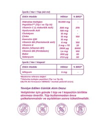 Wellcare Collagen Beauty Plus 10000 mg Karpuz & Nane Aromalı Likit Form 30 Tüp x 40 ml + 30 Kapsül