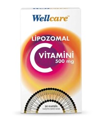 En uygun fiyatlarla Wellcare Lipozomal C Vitamini 500 mg 30 Kapsül